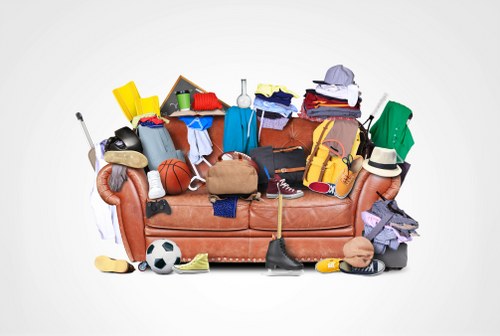 A professional team clearing a garage in Manor Park