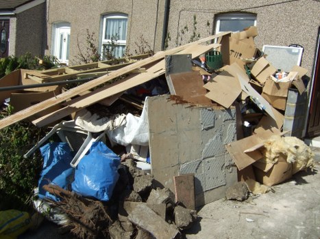 Sorted construction materials ready for recycling in Manor Park
